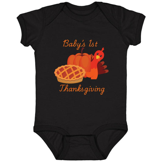 Baby’s 1st Thanksgiving Turkey -- Infant Fine Jersey Bodysuit