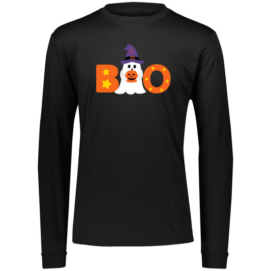 BOO Ghost CLOSEOUT -- Youth Moisture-Wicking Long-Sleeve Tee