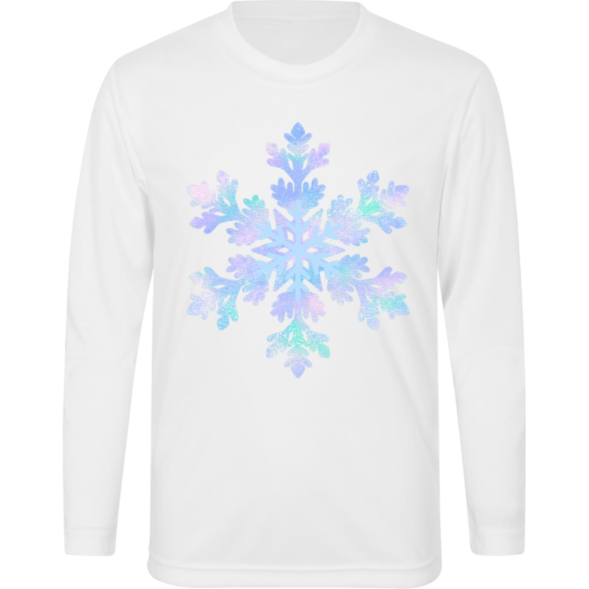 Snowflake blue and purple -- Kids Zone Long Sleeve Tee