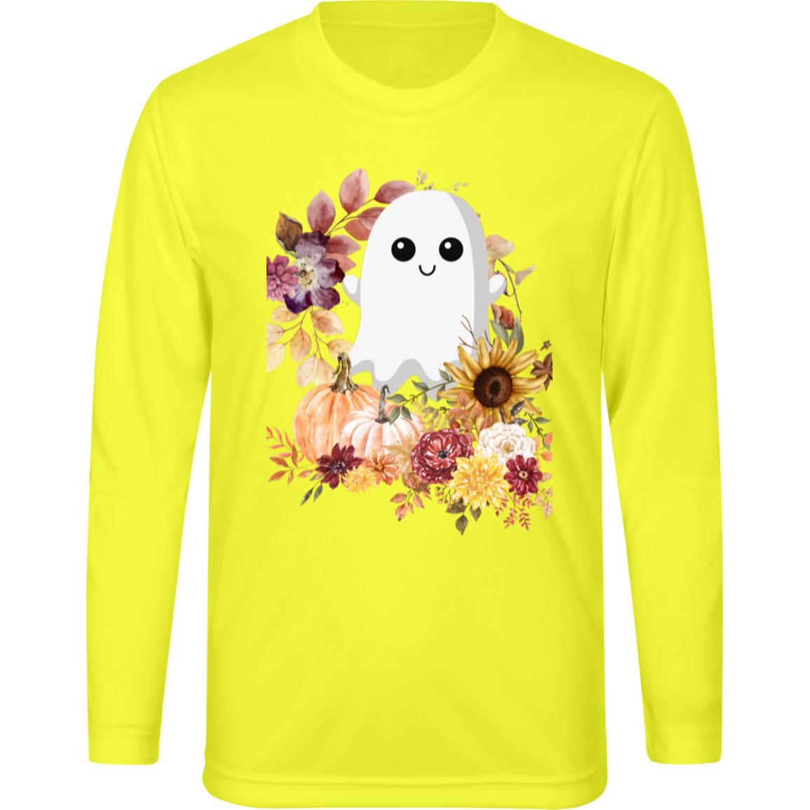 Fall Ghost -- Team 365 Kids Zone Long Sleeve Tee