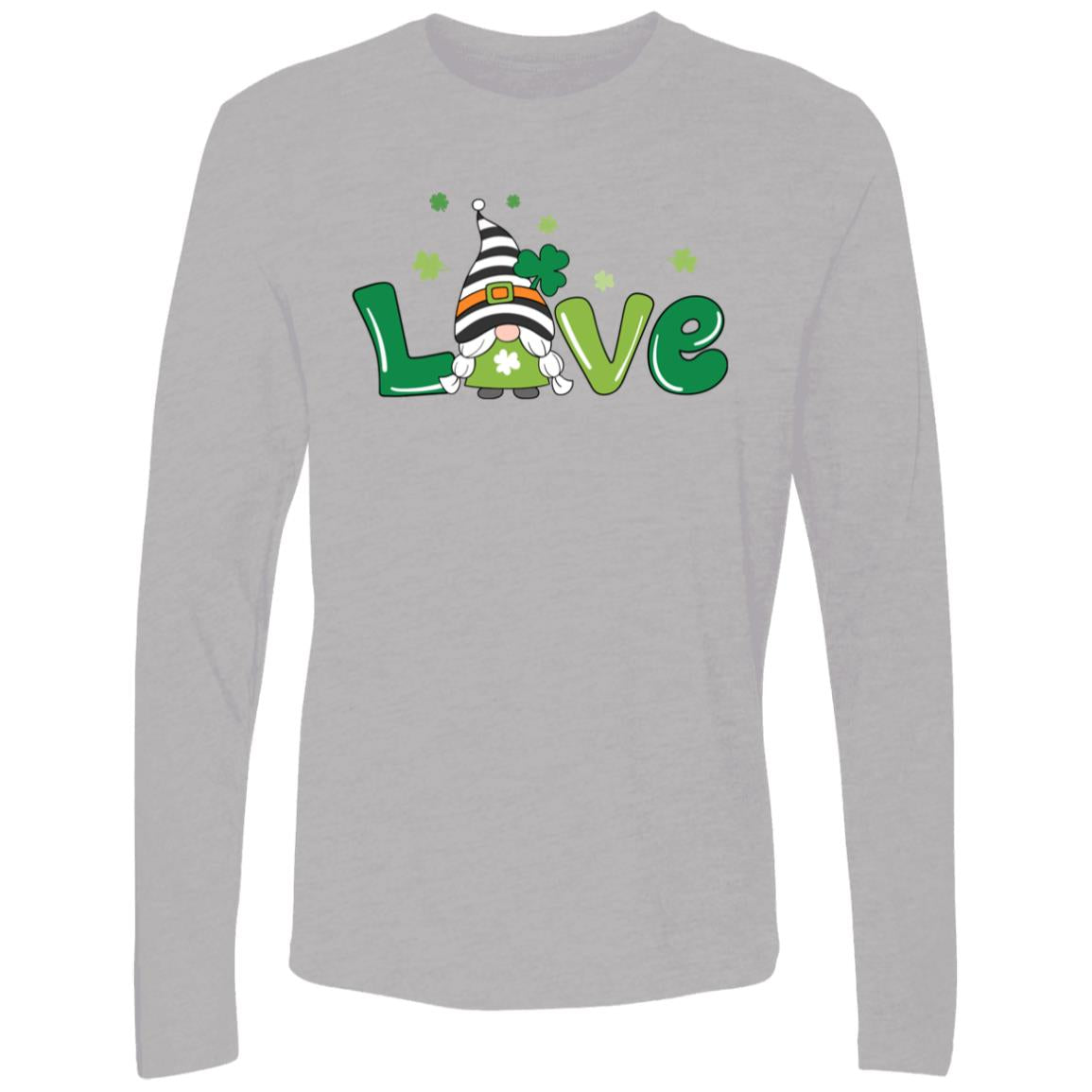 clover love gnome NL3601 Men's Premium LS