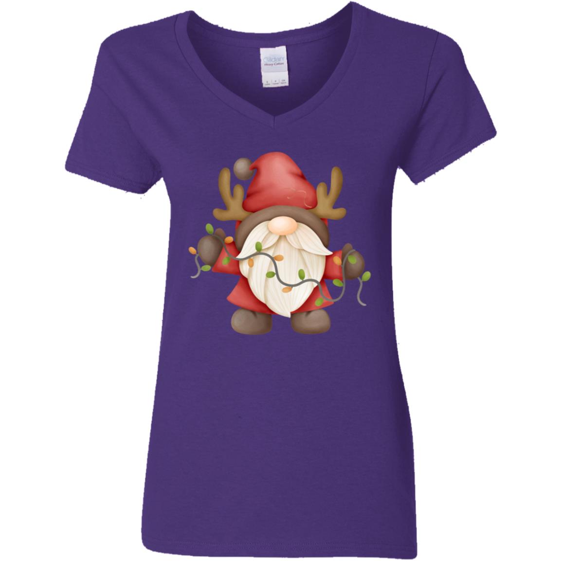 Gnome wLights G500VL Ladies' 5.3 oz. V-Neck T-Shirt