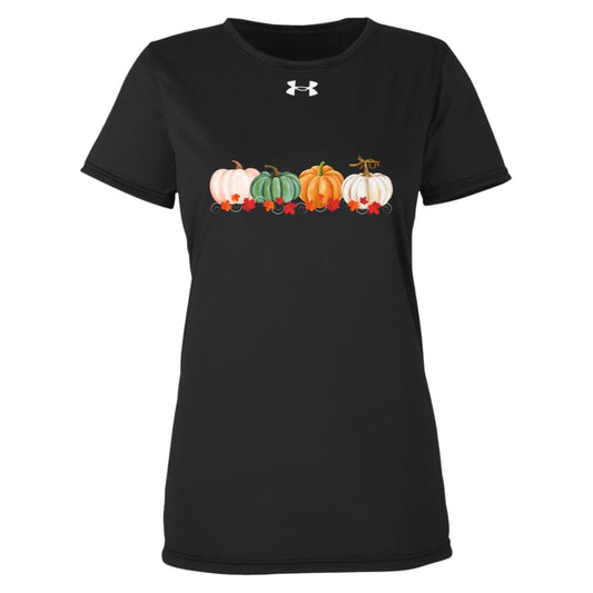 Pumpkins in a Row -- Under Armour Women-s Team Tech Tee