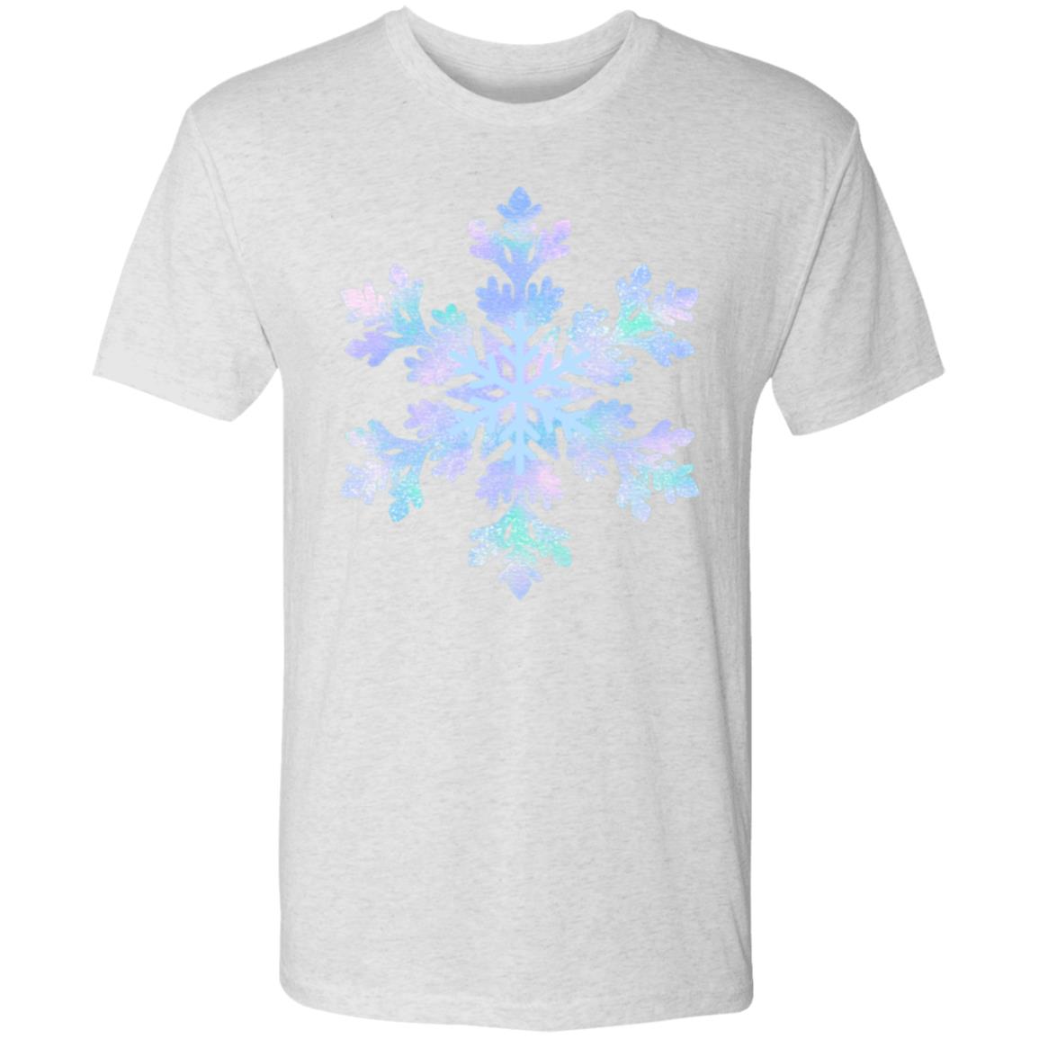 Snowflake blue and purple -- Men's Triblend T-Shirt