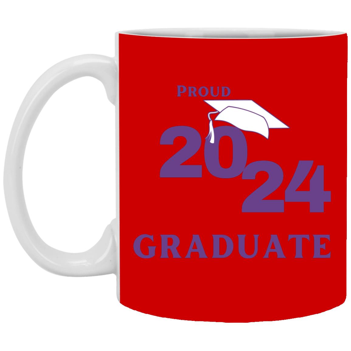 Proud graduate 2024 purple XP8434 11oz White Mug