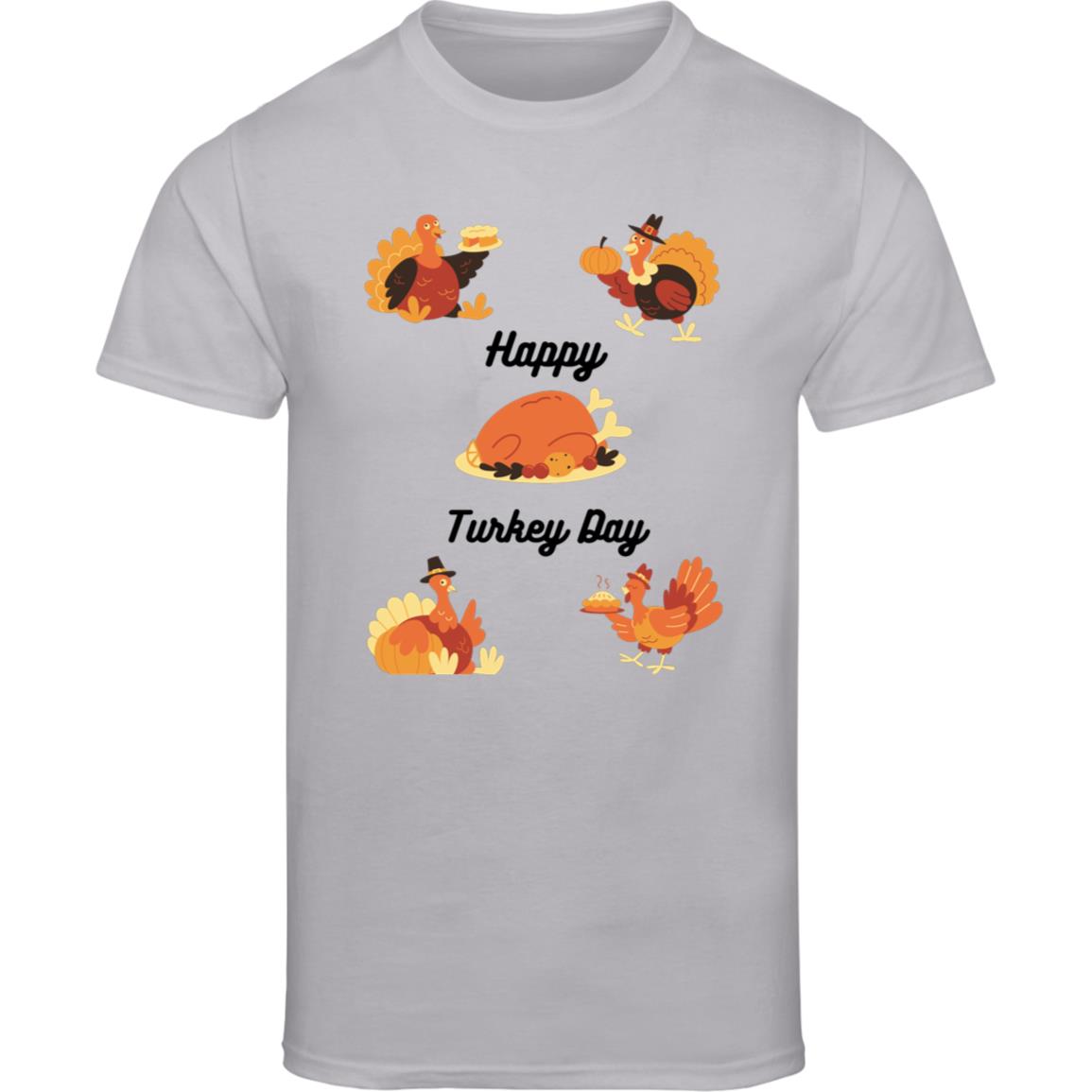 Happy Turkey Day -- Champion Adult Short Sleeve Tee