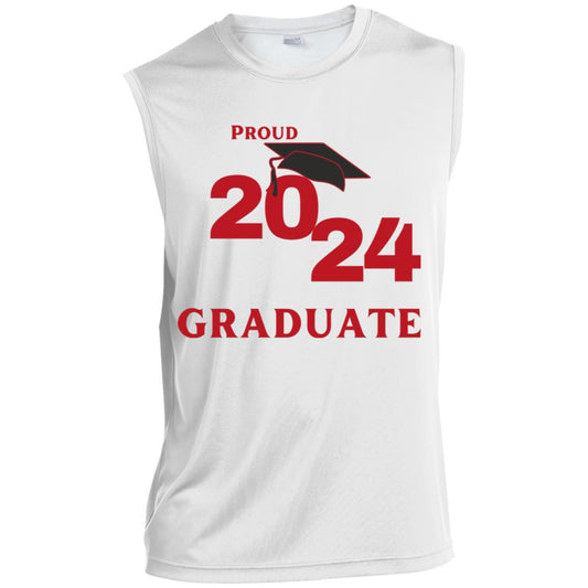 Proud 2024 Graduate -- Men’s Sleeveless Performance Tee