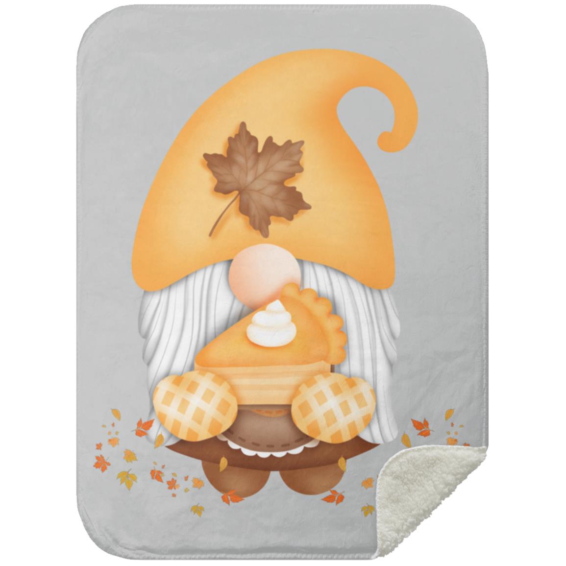 Gnome Pumpkin Pie MSHS Premium Sherpa Blanket 30x40