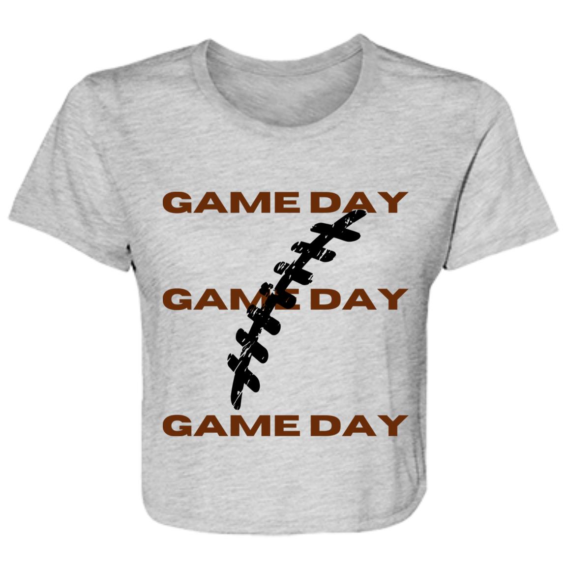 Game Day  Ladies' Flowy Cropped Tee