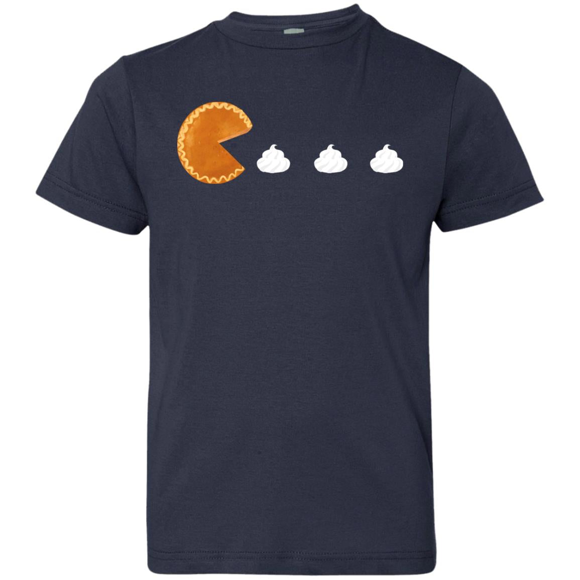 Pumpkin Pac Man -- Youth Jersey T-Shirt