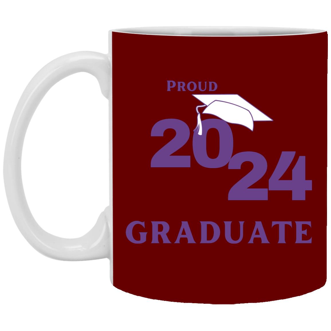 Proud graduate 2024 purple XP8434 11oz White Mug