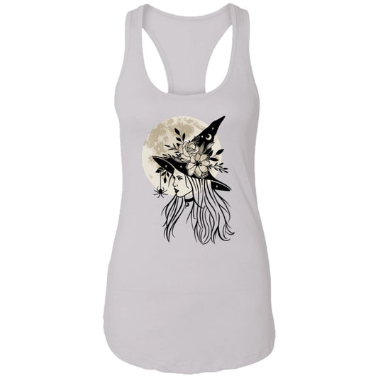 Witchy Moon -- Ladies Ideal Racerback Tank