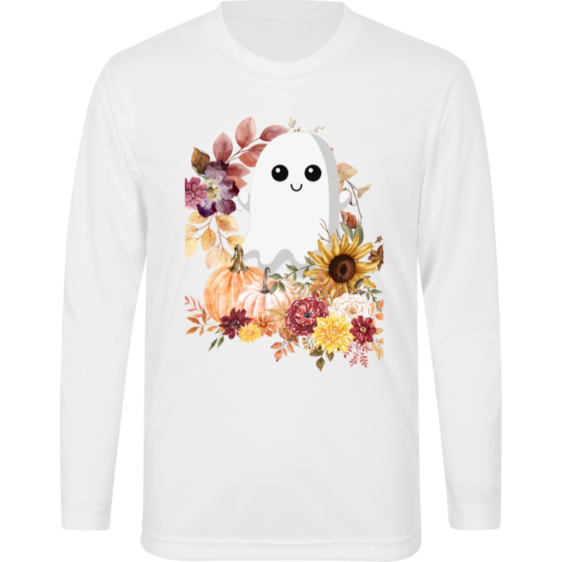 Fall Ghost -- Team 365 Kids Zone Long Sleeve Tee