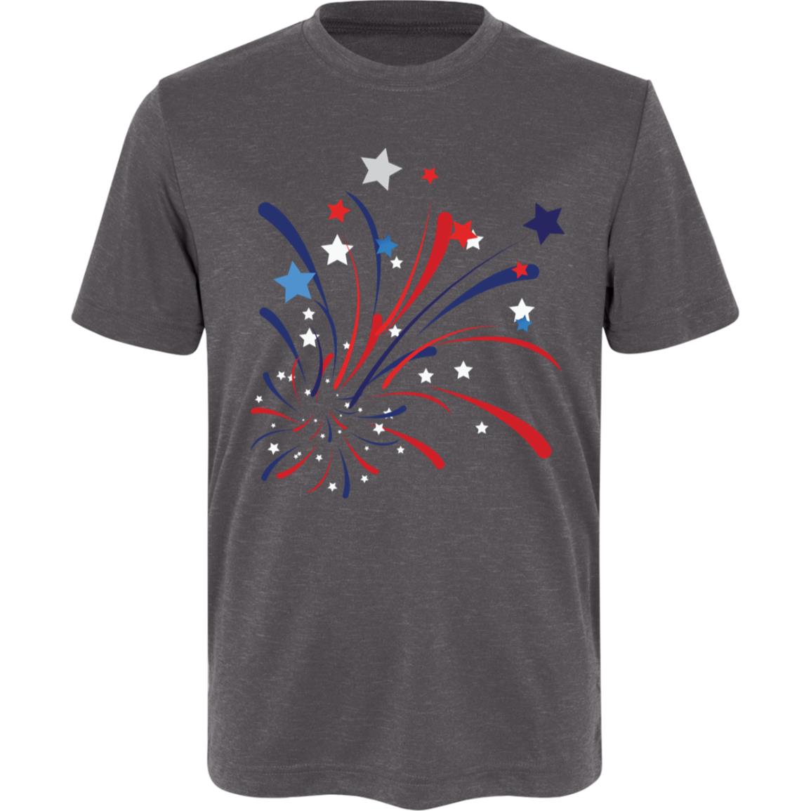 4th of July Firework -- Kids Sonic Heather Tee