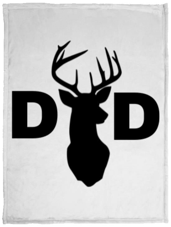 Dad Deer Dad hat VPS Cozy Plush Fleece Blanket - 30x40