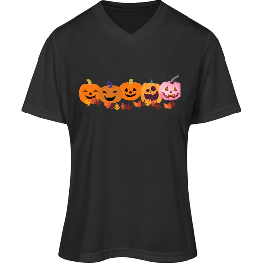 Jack 0 Lanterns in a Row -- Team 365 Women's Zone Tee