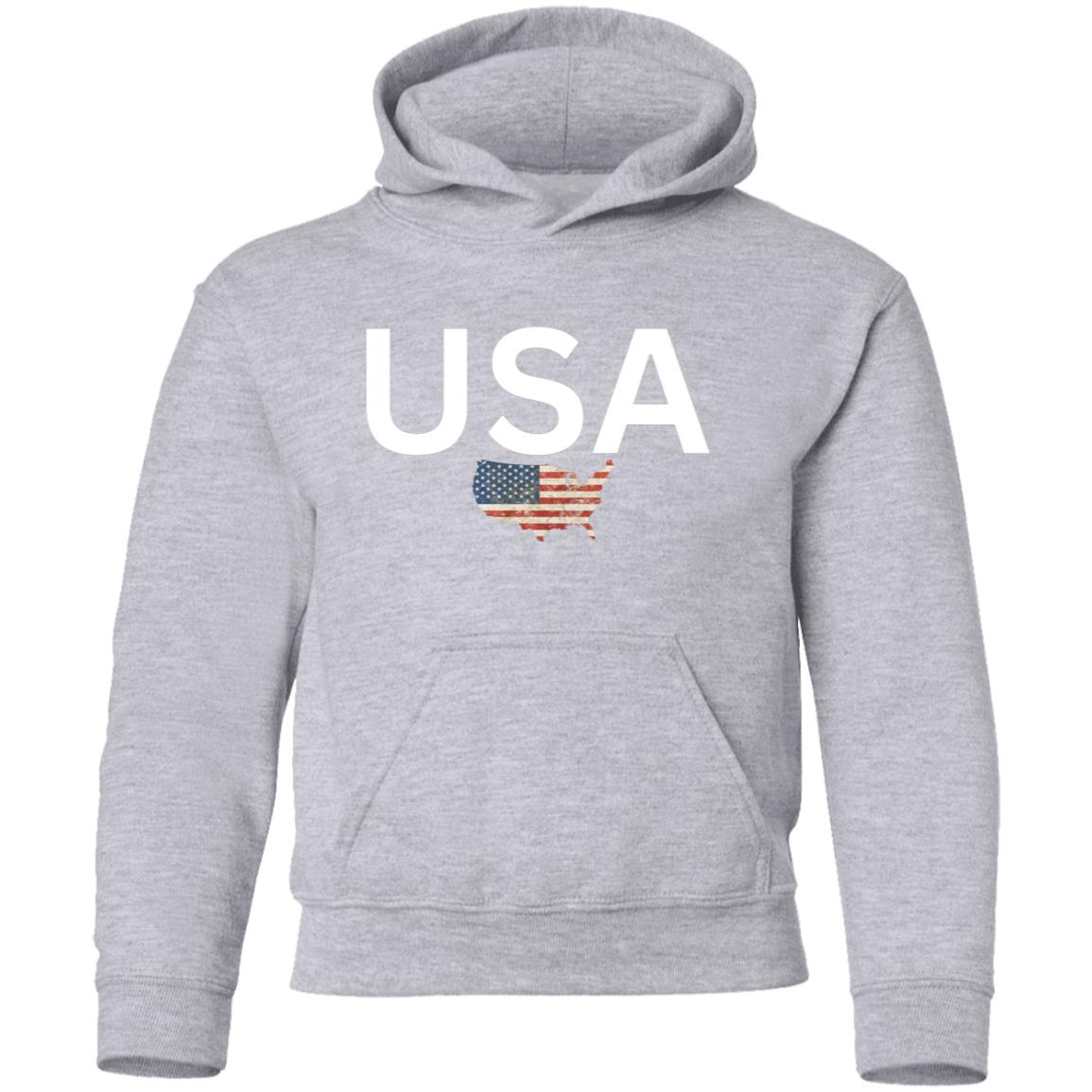 USA states flag G185B Youth Pullover Hoodie