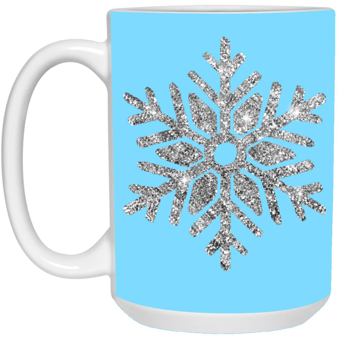 Sliver Snowflake 21504 15oz White Mug