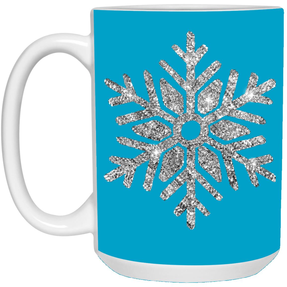 Sliver Snowflake 21504 15oz White Mug