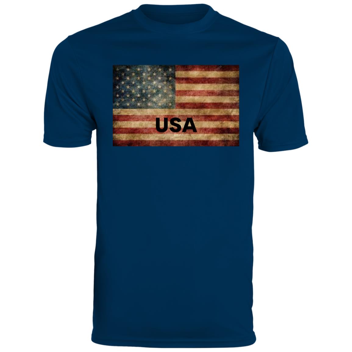 American Flag -- CLOSEOUT -- Youth Moisture-Wicking Tee