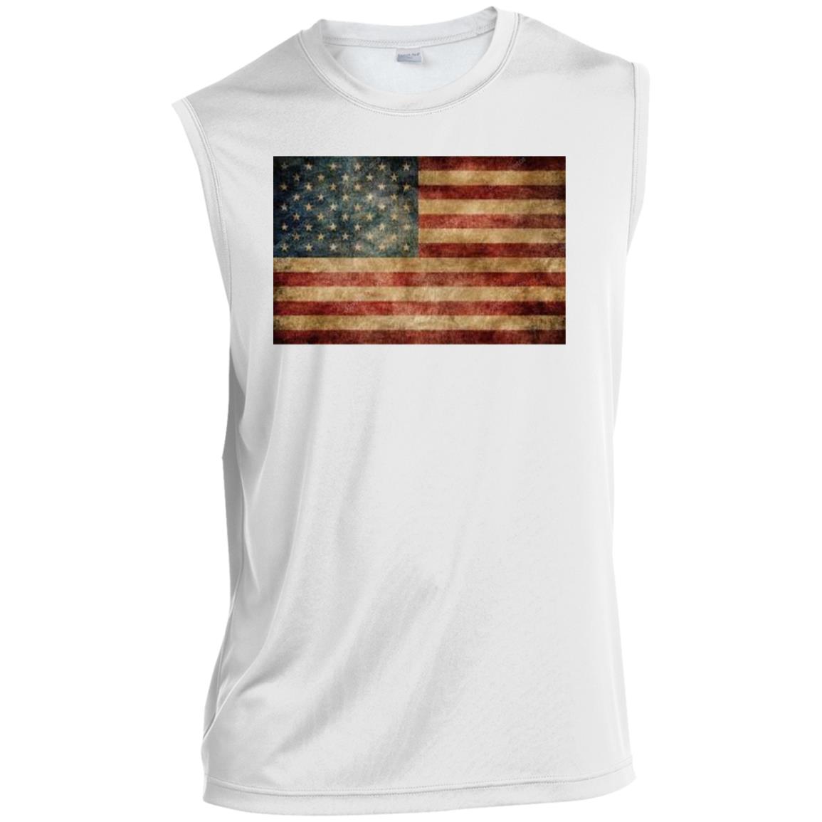 American Flag -- CLOSEOUT -- Men’s Sleeveless Performance Tee