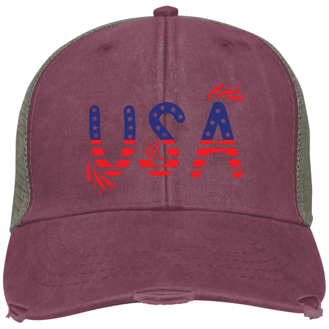 Flag USA OL102 Embroidered Ollie Cap