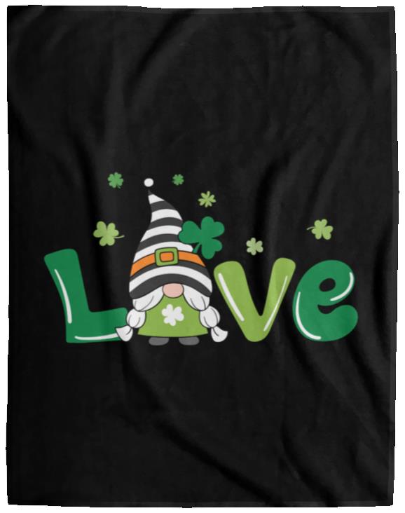 clover love gnome VPL Cozy Plush Fleece Blanket - 60x80