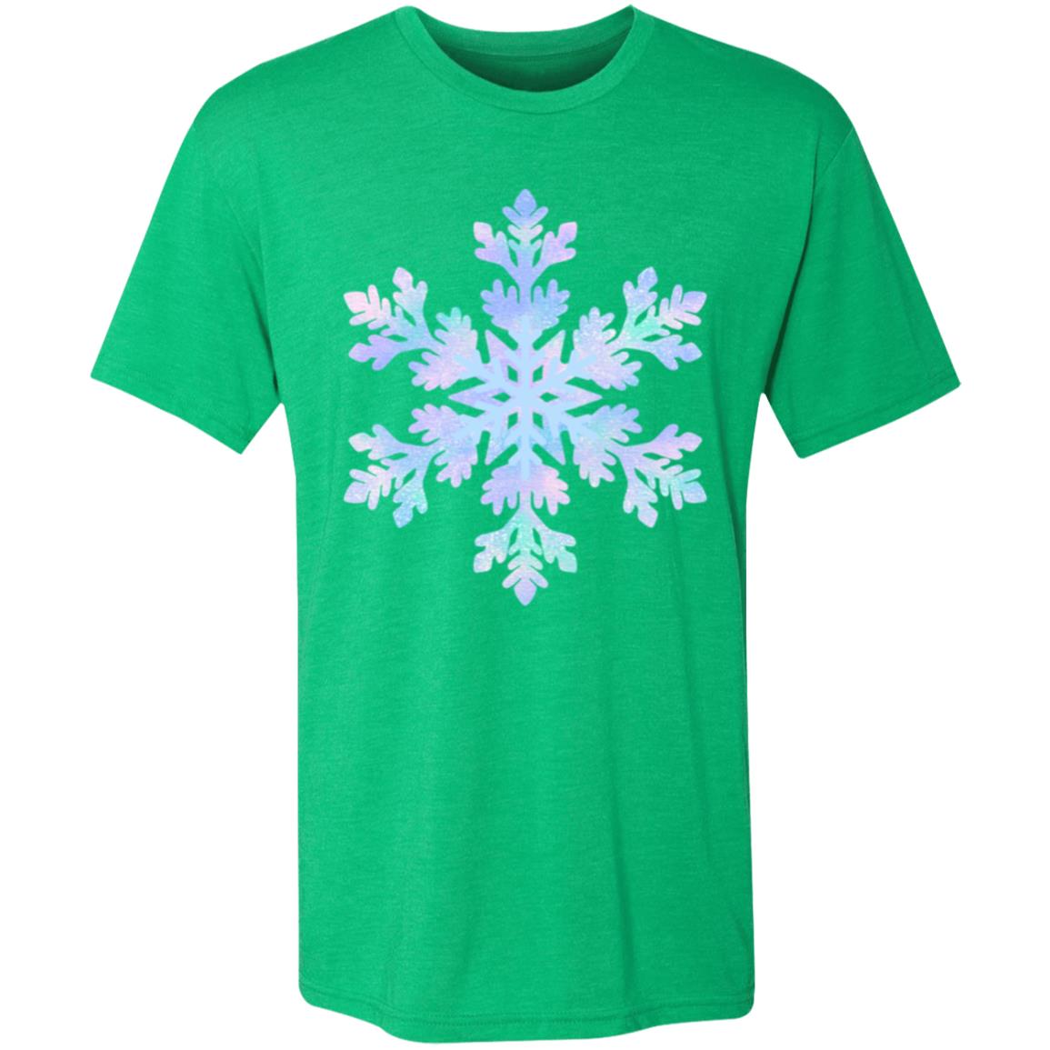 Snowflake blue and purple -- Men's Triblend T-Shirt