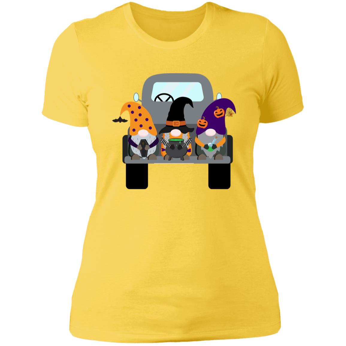 Halloween Gnomes in a Truck NL3900 Ladies' Boyfriend T-Shirt