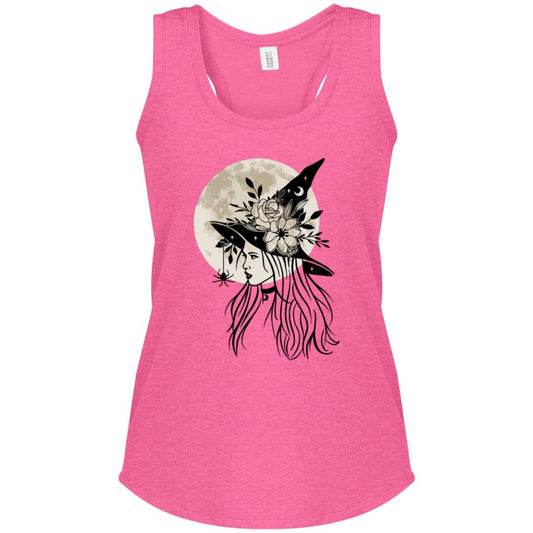 Witchy Moon CLOSEOUT -- Women's Perfect Tri Racerback Tank