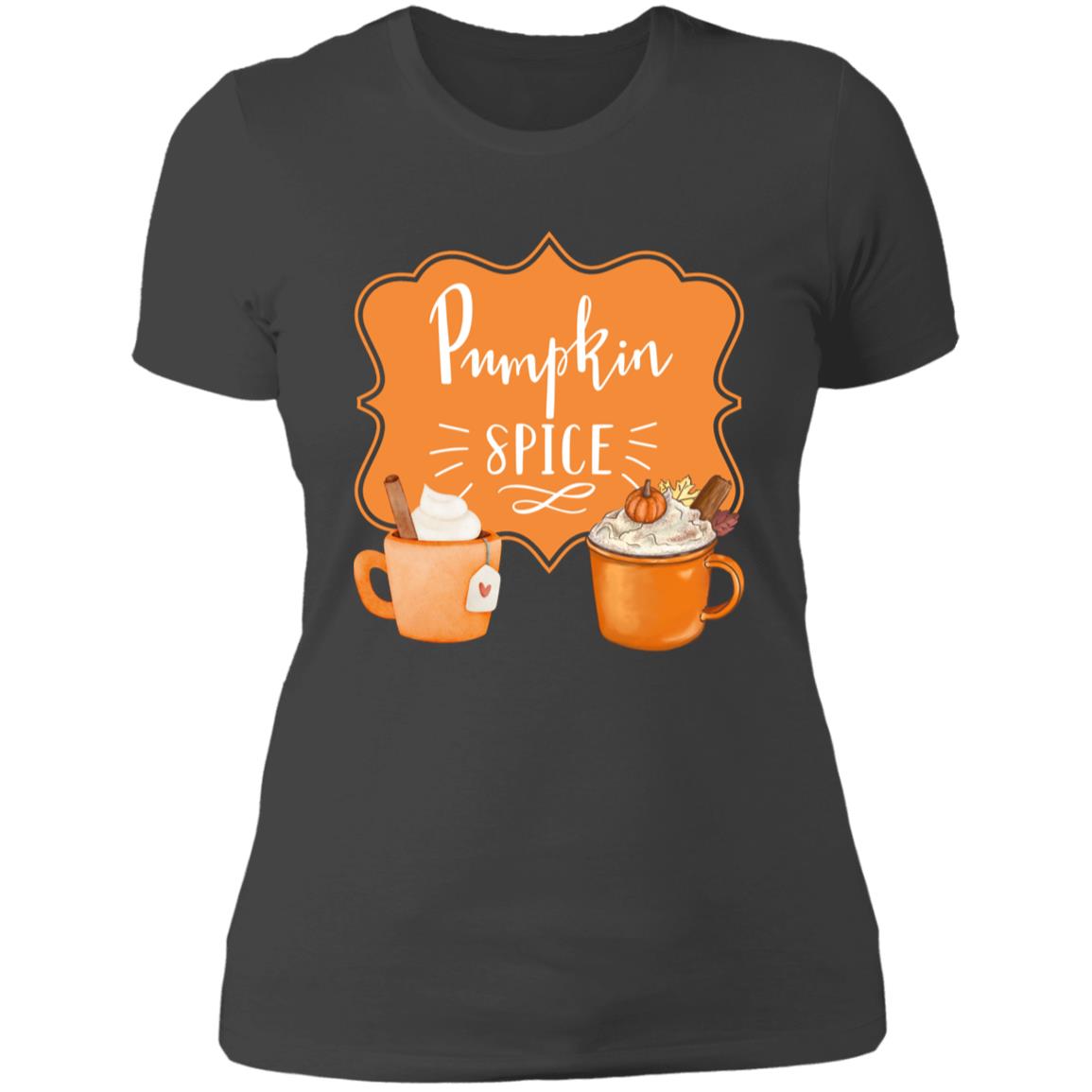 Pumpkin Spice Latte Orange -- Ladies' Boyfriend T-Shirt