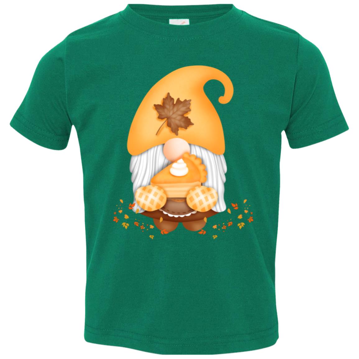 Gnome Pumpkin Pie 3321 Toddler Jersey T-Shirt