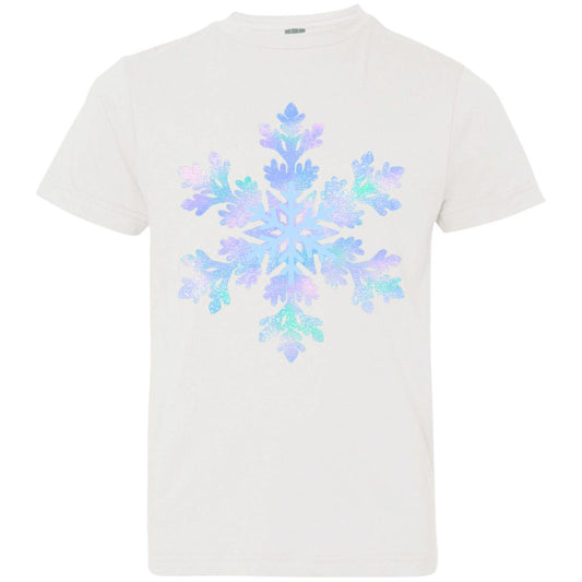 Snowflake blue and purple -- Youth Jersey T-Shirt