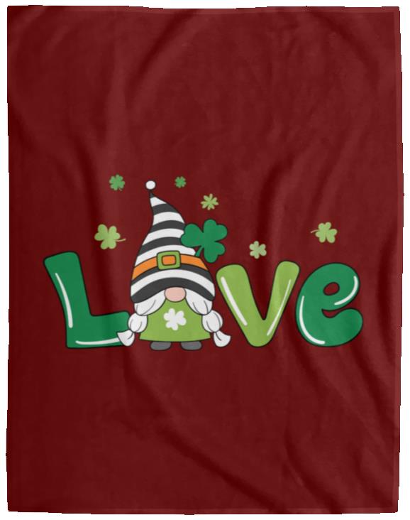 clover love gnome VPL Cozy Plush Fleece Blanket - 60x80