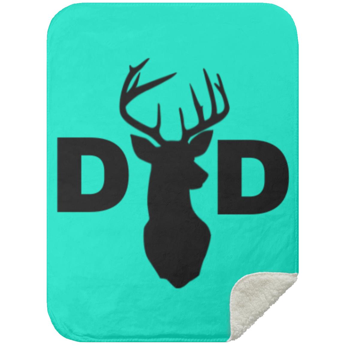 Dad Deer Dad hat MSHS Premium Sherpa Blanket 30x40