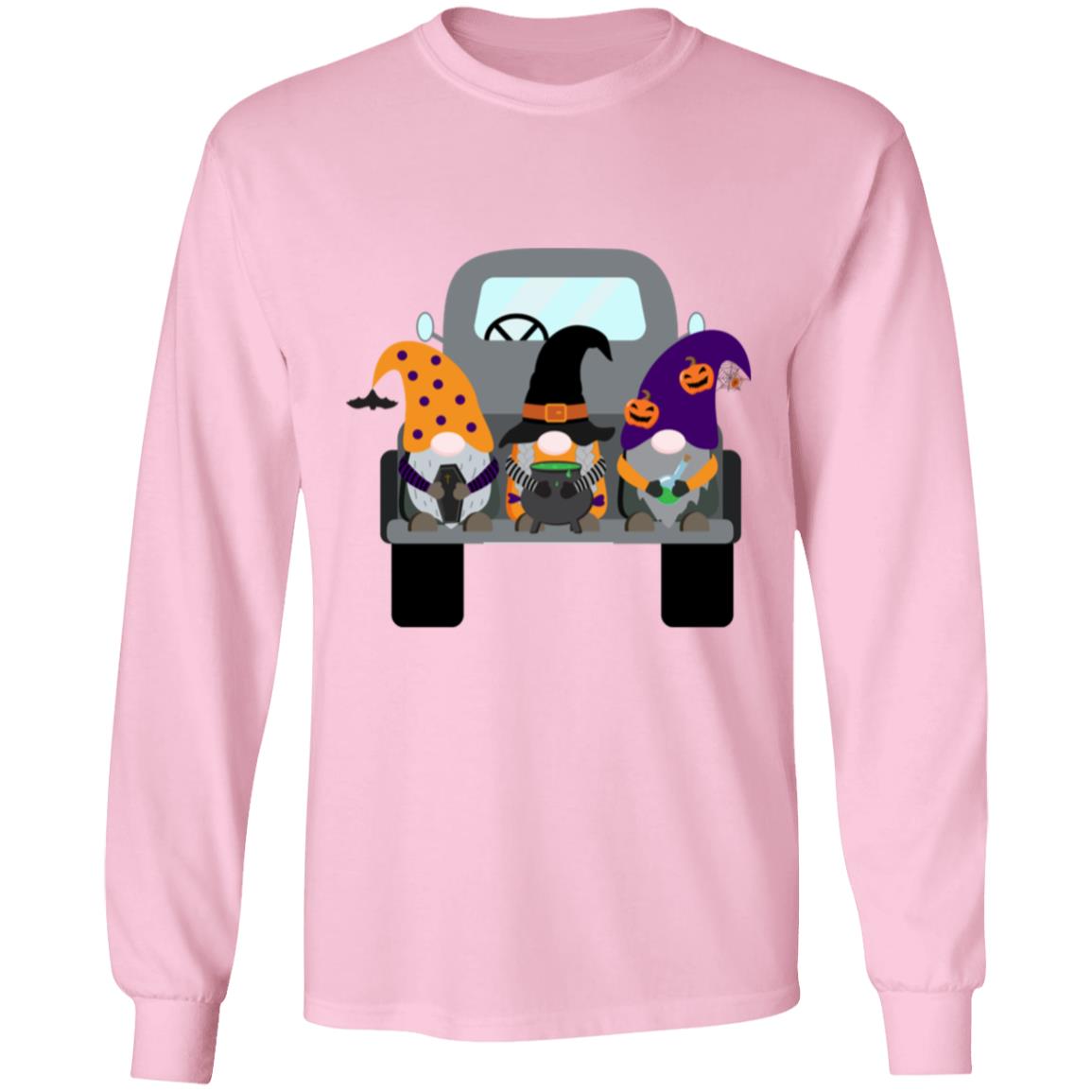 Halloween Gnomes in a Truck G540 LS T-Shirt 5.3 oz.