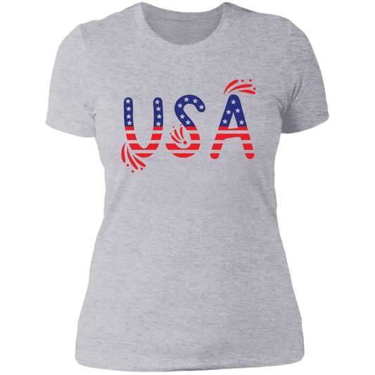 Flag USA NL3900 Ladies' Boyfriend T-Shirt