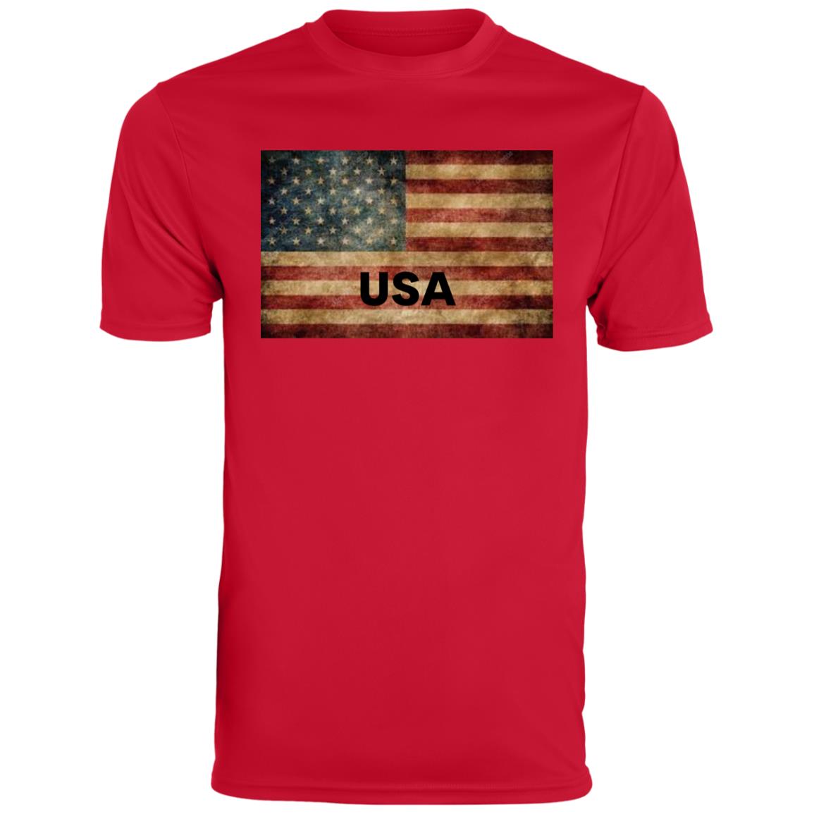 American Flag -- CLOSEOUT -- Youth Moisture-Wicking Tee