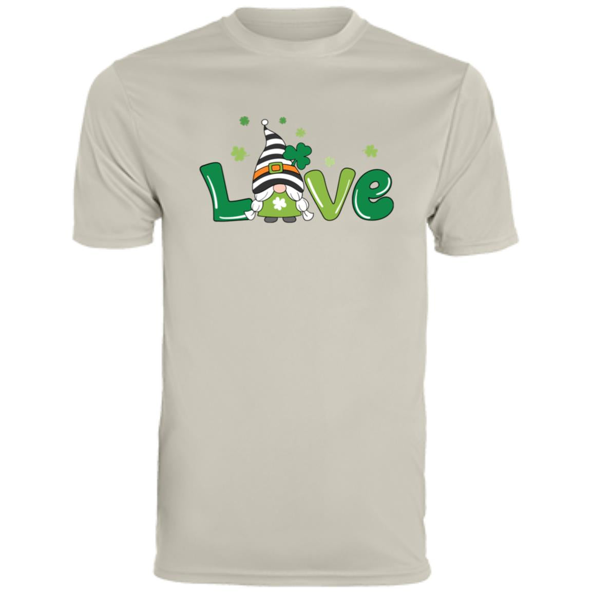 clover love gnome 790 Men's Moisture-Wicking Tee