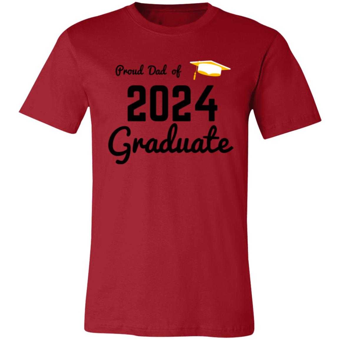 Proud Dad -- Graduate 2024 -- Unisex Jersey Short-Sleeve T-Shirt