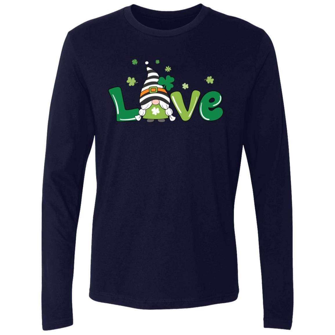 clover love gnome NL3601 Men's Premium LS