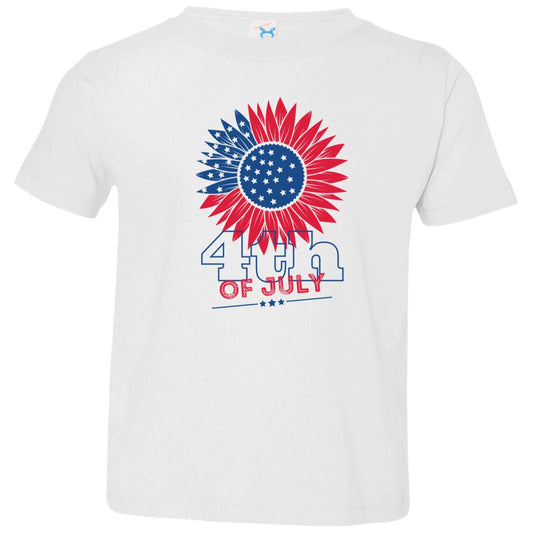 Sunflower -- 4th of July -- Toddler Jersey T-Shirt