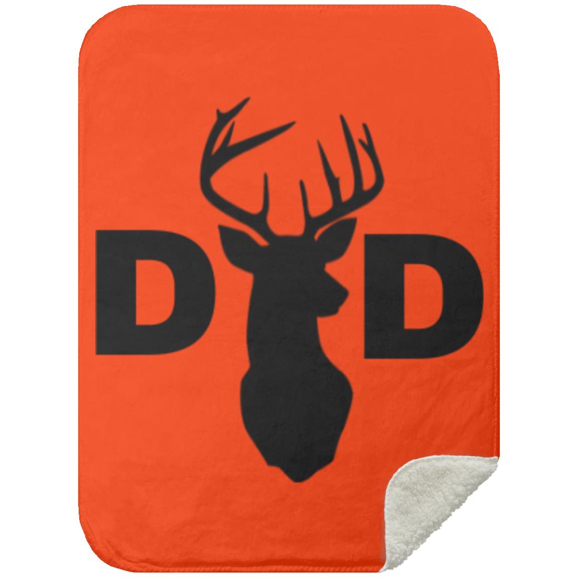 Dad Deer Dad hat MSHS Premium Sherpa Blanket 30x40