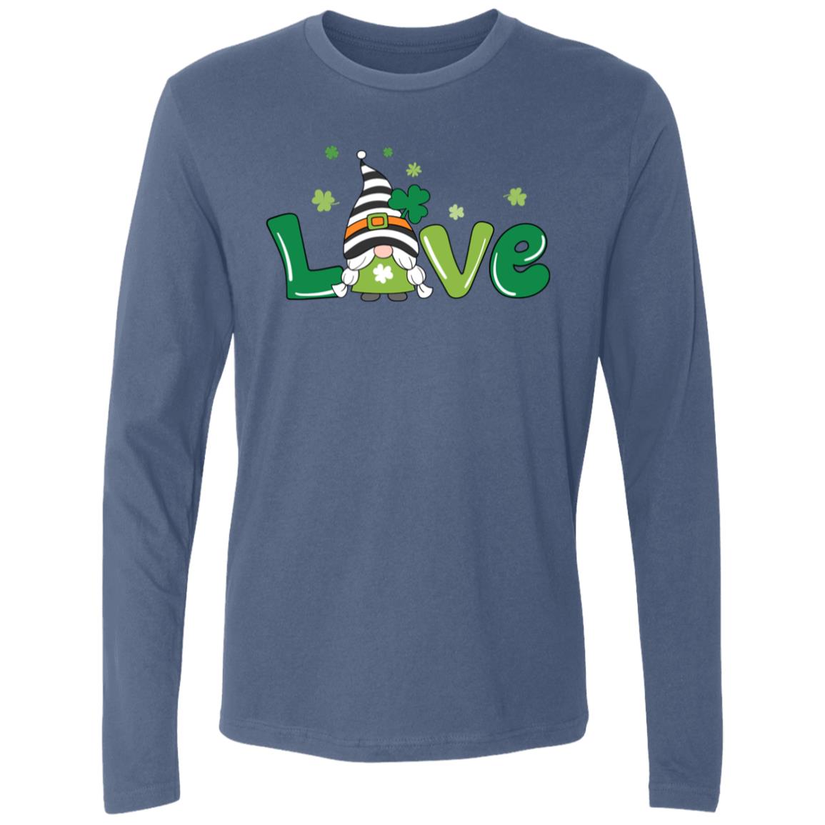 clover love gnome NL3601 Men's Premium LS