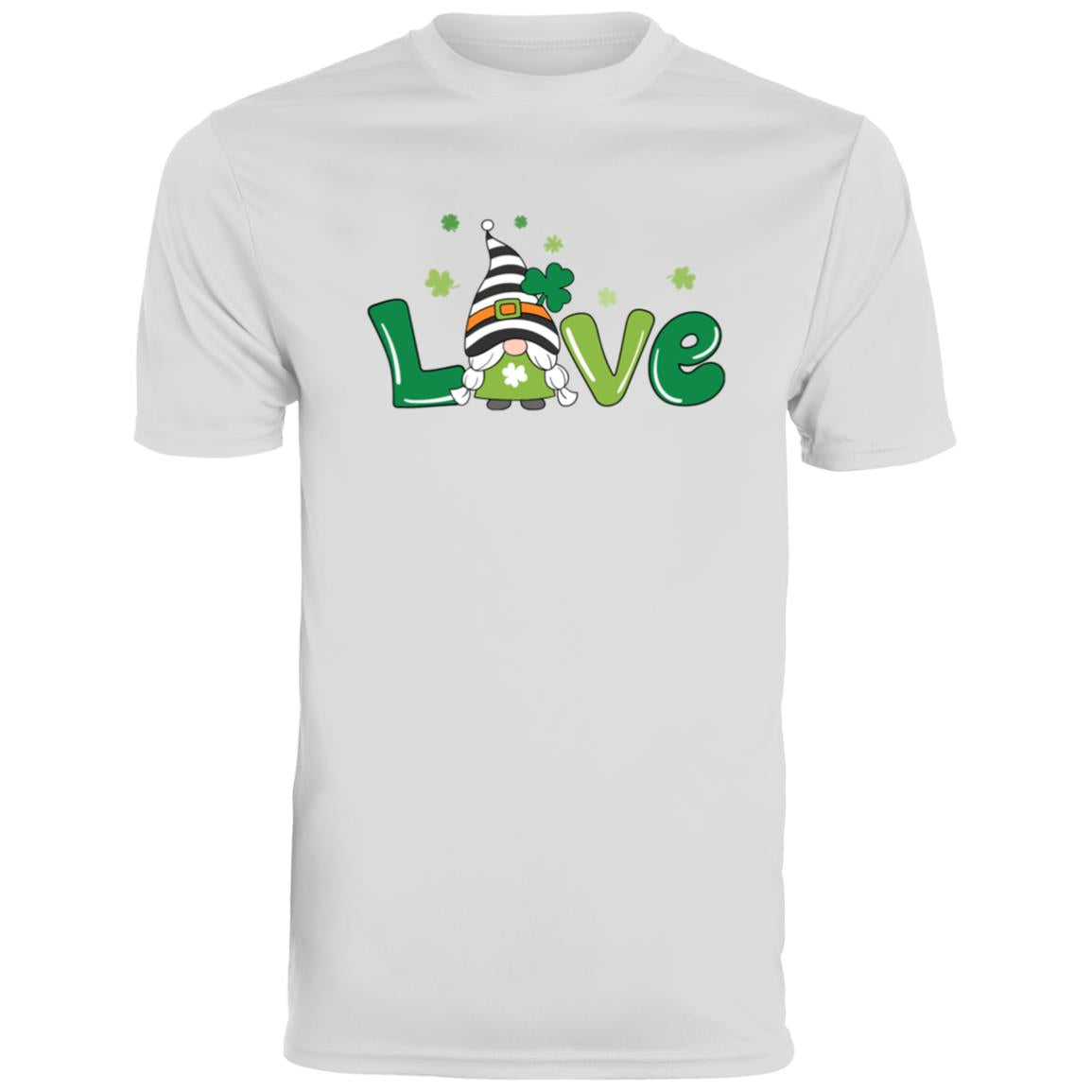 clover love gnome 790 Men's Moisture-Wicking Tee