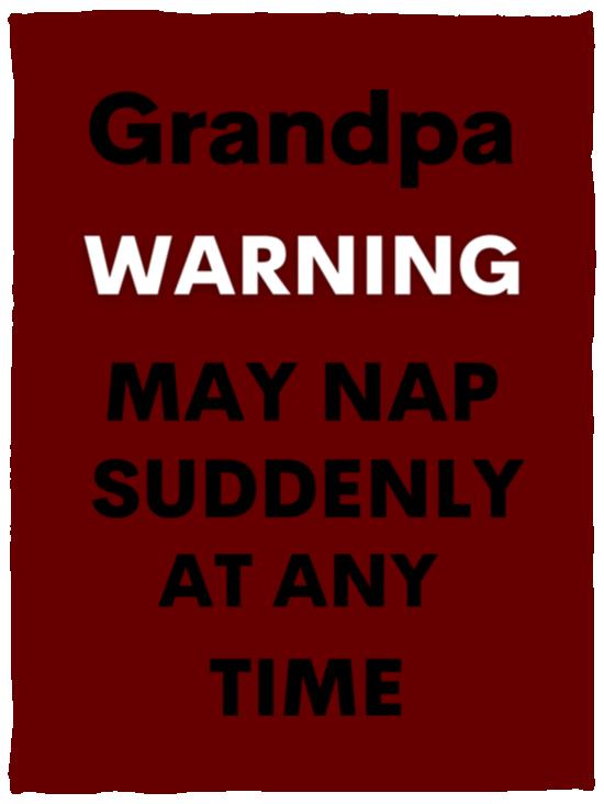 Grandpa naps black VPS Cozy Plush Fleece Blanket - 30x40