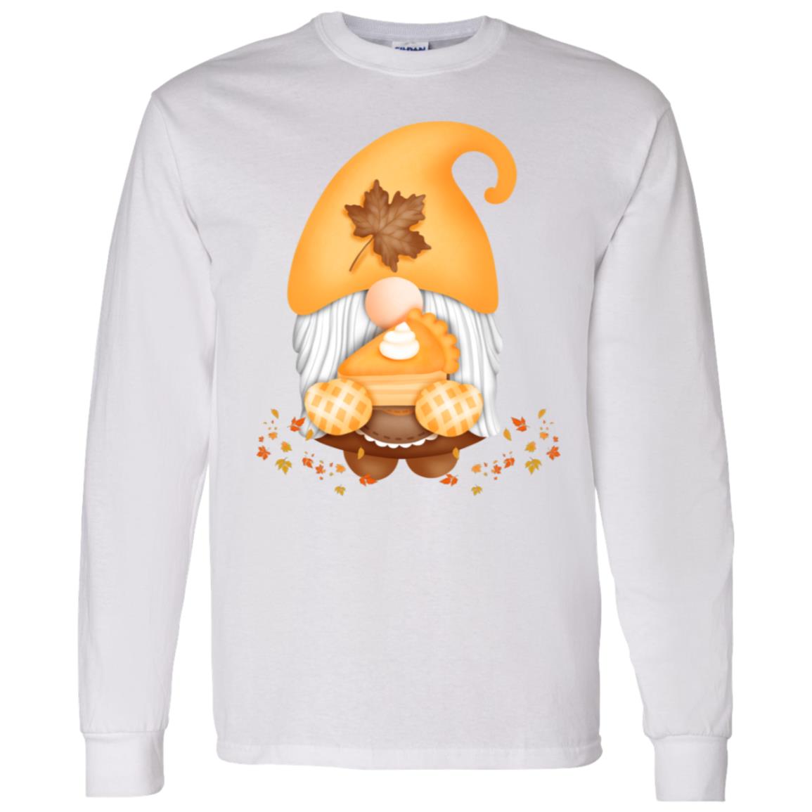 Gnome Pumpkin Pie G540 LS T-Shirt 5.3 oz.