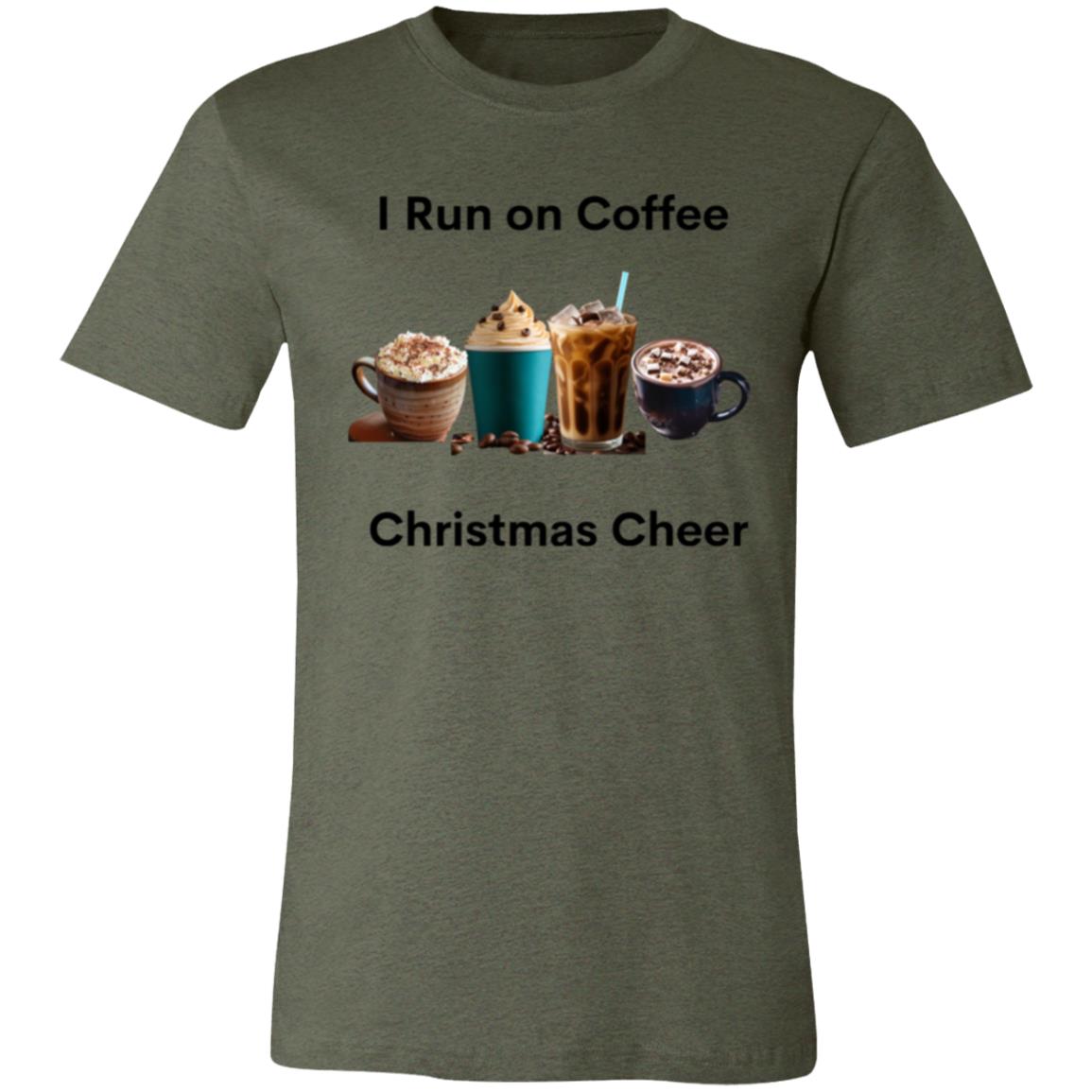 I Run on Coffee Black -- Unisex Jersey Short-Sleeve T-Shirt