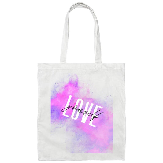 White Love yourself BE007 Canvas Tote Bag