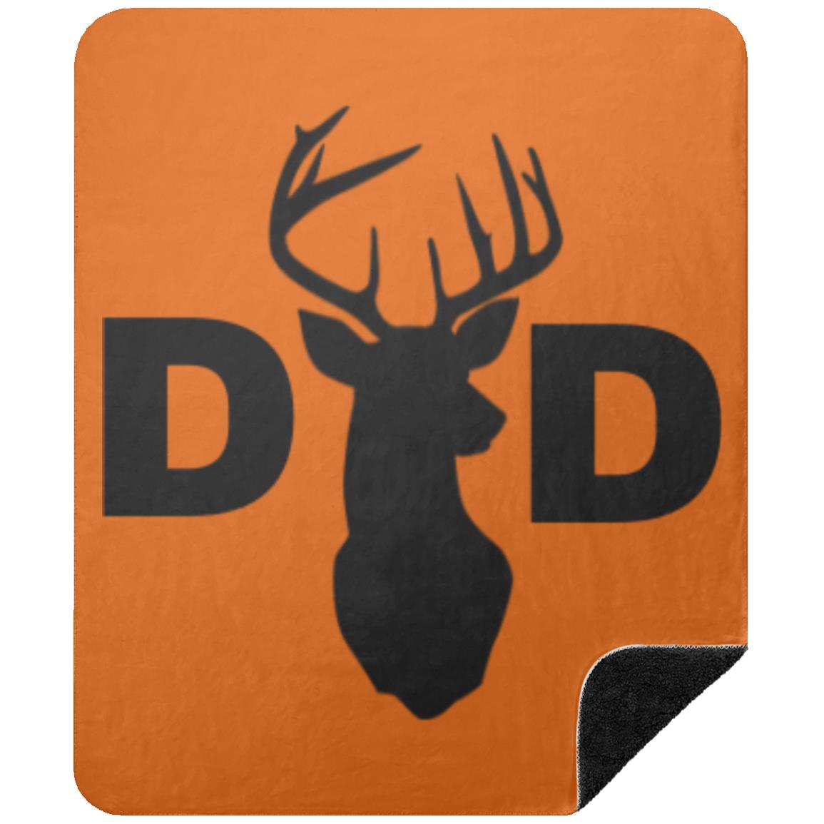 Dad Deer Dad hat BSHM Premium Black Sherpa Blanket 50x60